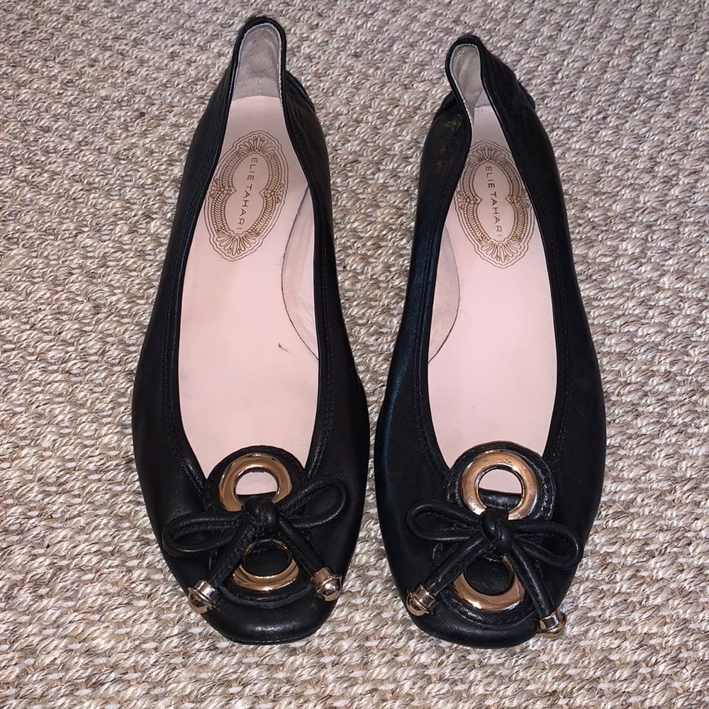 Elite Tahari leather driving flat shoes size - 40